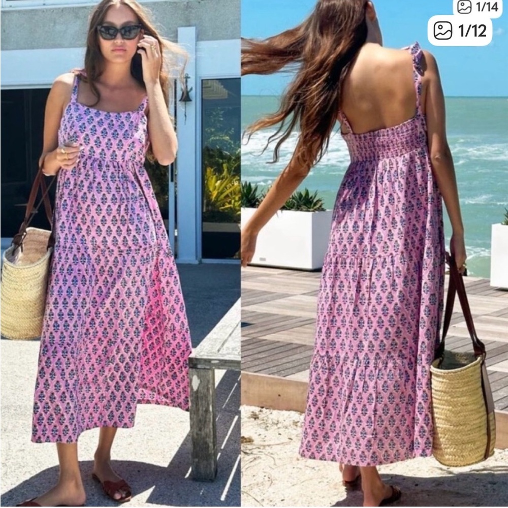 Emerson Fry Pink Printed Maxi Dress